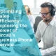 Man is providing customer services